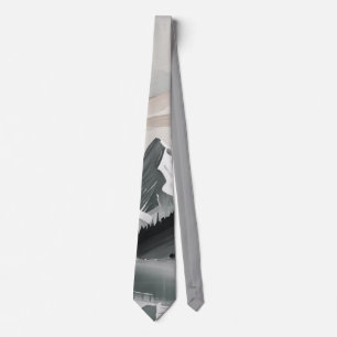 Stropdas T-SHIRT Mountain Lake Scene afbeelding