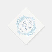 "Stropdas the Knot" Bow & Floral Design Custom Wed Servet (Hoek)