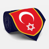 Stropdas Turkije en Israël - vlag (Opgerold)