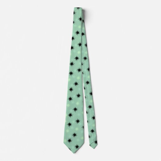 Stropdas van atoomJade en Mint Starbursts (Voorkant)