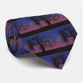 Stropdas van Creepy Tree Halloween (Opgerold)