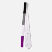 Stropdas van de aseksuele vlag (Achterkant)