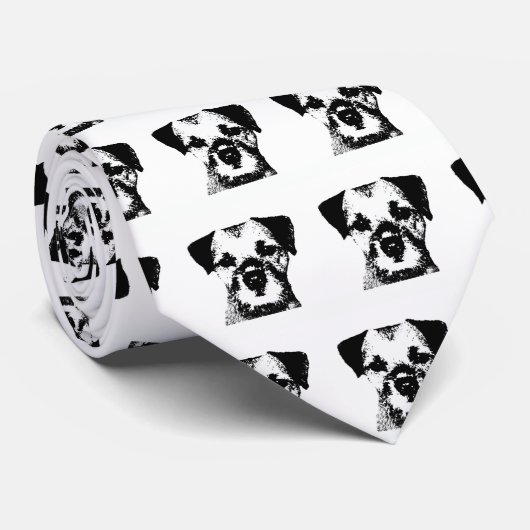 Stropdas van de Grens Terrier! (Opgerold)