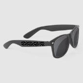 Stropdas van de Hart Dog-poten en bot Black Canvas Zonnebrillen (Rechts)