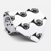 Stropdas van de Hoorn van Frankrijk (wit) (Opgerold)