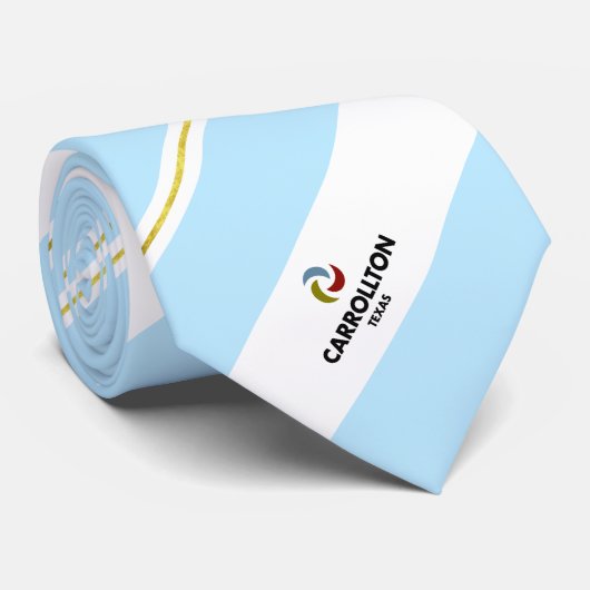 Stropdas van de stadsvlag Carrollton (Texas) (Opgerold)