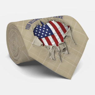 Stropdas van de vlag van Shredded, Ripped and Torn