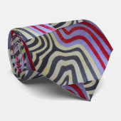 Stropdas van gekleurde golven (Opgerold)