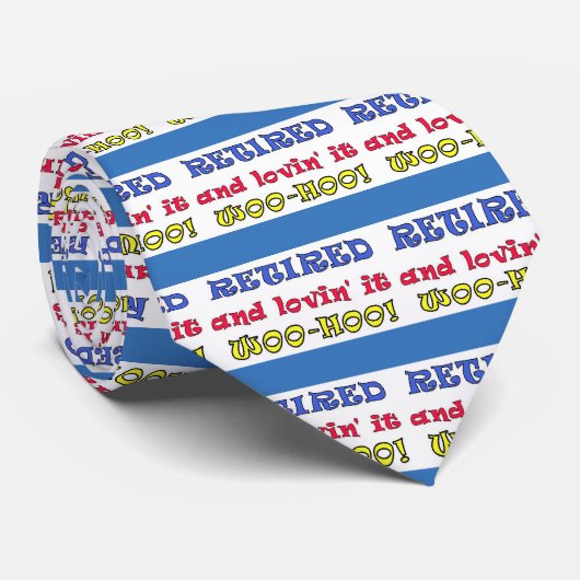 Stropdas van Gepensioneerd en Lovin' IT (Opgerold)