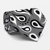 stropdas van grijze paisley (Opgerold)