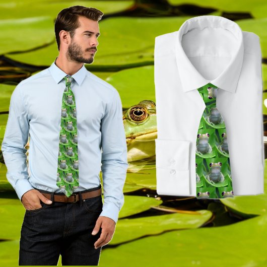 Stropdas van groene boomkikker