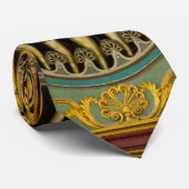 Stropdas van groene en goudorgaanbuizen (Opgerold)