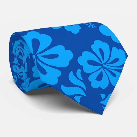 Stropdas van Hawaiiaanse bloemen (Opgerold)