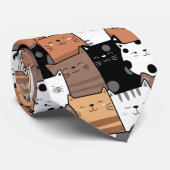 Stropdas van het kattenpatroon in de baby (Opgerold)