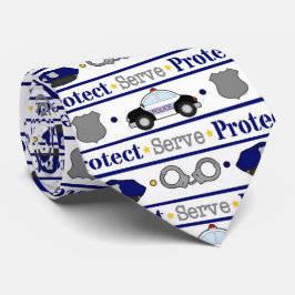 Stropdas van het patroon van de politie