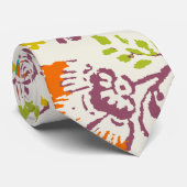 Stropdas van het pruimeltje en het Oranje Floral (Opgerold)