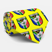 Stropdas van het Soccer flag shield emblem van Zui (Opgerold)