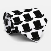 Stropdas van het zwarte en witte bovenhoed voor br (Opgerold)