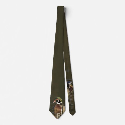 Stropdas van hout Duck (Voorkant)