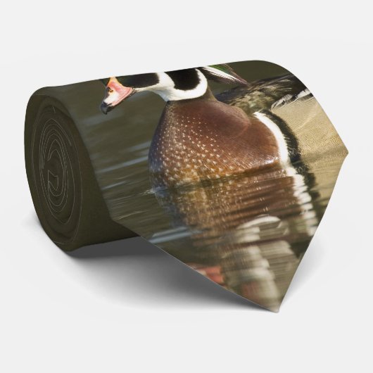 Stropdas van hout Duck (Opgerold)