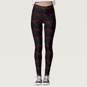 Stropdas van muzieknotitiepatroon leggings
