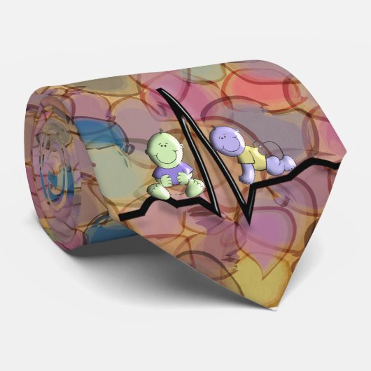 Stropdas van neonatoloog Physician Man-QRS Baby De (Opgerold)