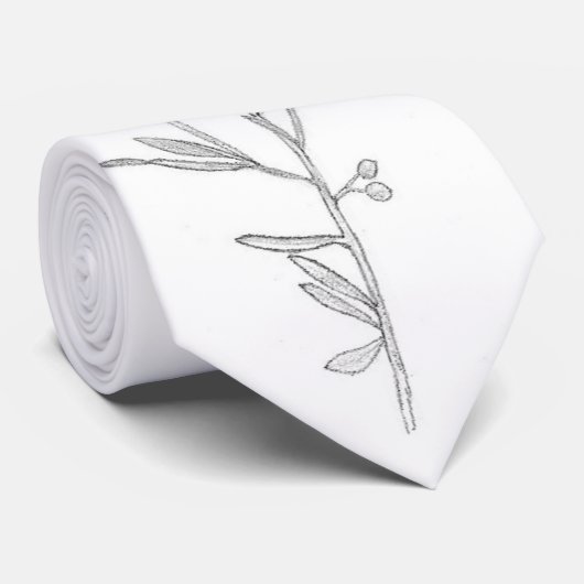 stropdas van olijfgaarden (Opgerold)