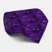 Stropdas van Paarse Flames Pattern-Mannen (Opgerold)