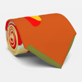 Stropdas van quilt geïnspireerde kippen (Opgerold)