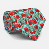 Stropdas van Red Poppies Mans (Opgerold)