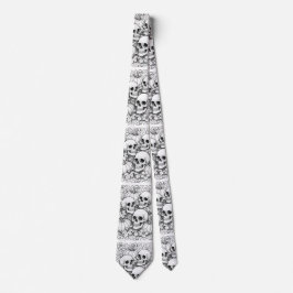 stropdas van schedels en pompoenen