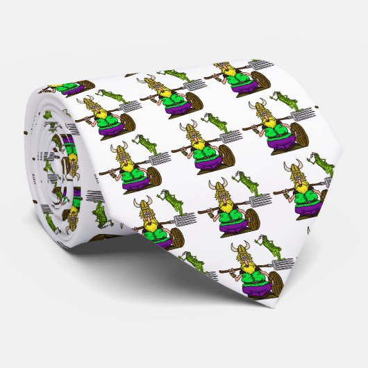 Stropdas van St. Urho met vredessprinkhaan (Opgerold)