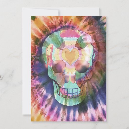 Stropdas van suikerschedel die kleuren van binnen  kaart (Achterkant)