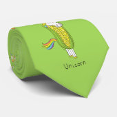 Stropdas van Unicorn Funny Corn Mannen (Opgerold)