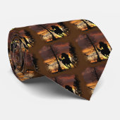 Stropdas van wilde paarden voor Vaderdag (Opgerold)