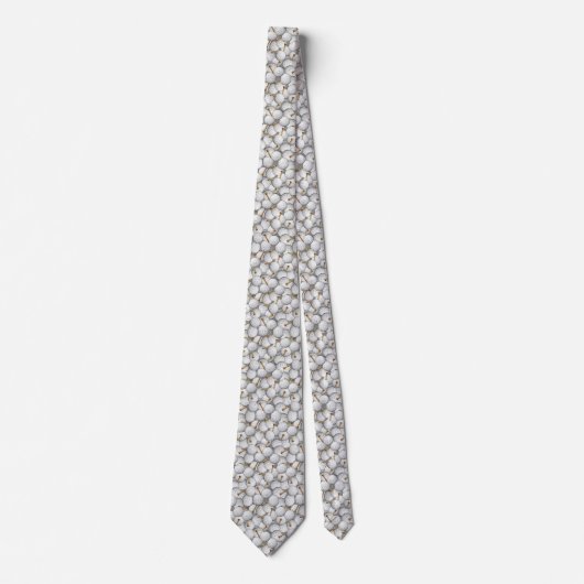 Stropdas van witte Golf-ballen en T - shirts (Voorkant)
