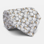 Stropdas van witte Golf-ballen en T - shirts (Opgerold)