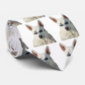 Stropdas van witte herders "Shades" (Opgerold)