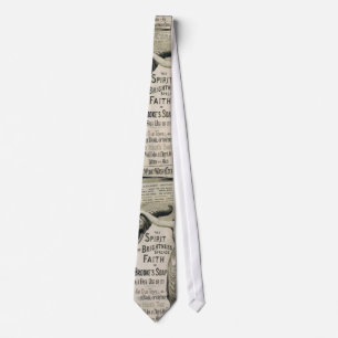 stropdas, vintage, krant stropdas