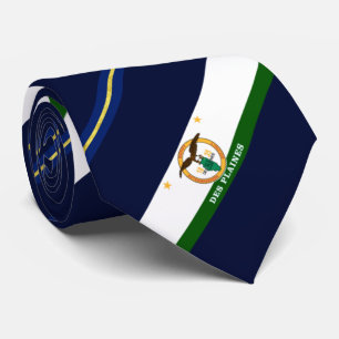 Stropdas vlag stad Des Plaines (Illinois)