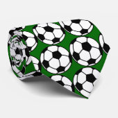 stropdas voetbal (groen) (Opgerold)