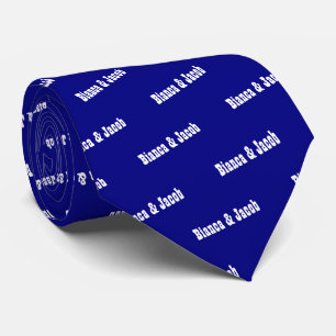 Stropdas voor de bruiloft van Navy Blue Names