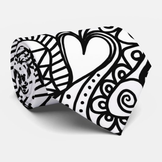 stropdas voor hartdoodle (Opgerold)