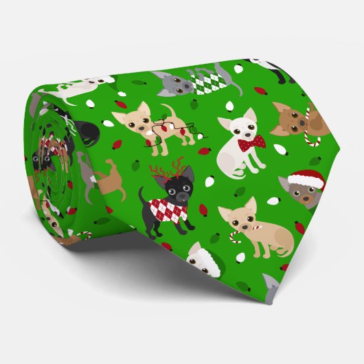 Stropdas voor kerstmis in Chihuahua All Coats (Opgerold)