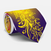 Stropdas voor kleurrijk floreel ontwerp (Opgerold)