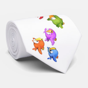 Stropdas voor kleurrijke zwevende vogels