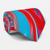 Stropdas voor rode witte en blauwe verf (Opgerold)