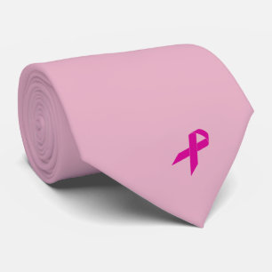 Stropdas voor roze lint borstkankerbewustwording