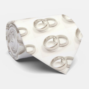 stropdas "WEDDING RINGS" VOOR GROOM EN/OF GEBRUIKE