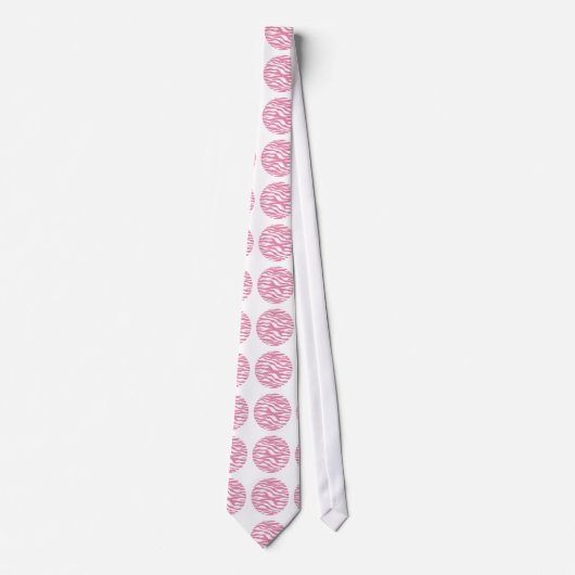 Stropdas Zebra Print Polka Dots (Voorkant)